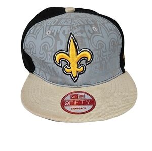 New Era 9Fifty New Orleans Saints Snapback Hat Vintage‎ Collection Unisex Adult